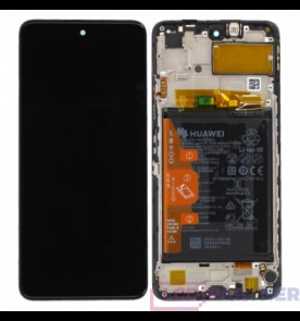 Huawei P Smart 2021 (PPA-LX2), Huawei Honor 10X Lite (DNN-LX9) LCD + dotyková deska + přední kryt black - originál