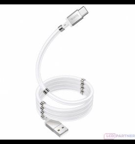 hoco. Nabíjecí kabel magnetické adsorpce U91 typu C bílý
