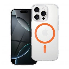 Drop Glue Colorful Ring Mag Cover kompatibilní s MagSafe pro IPHONE 13 oranžový
