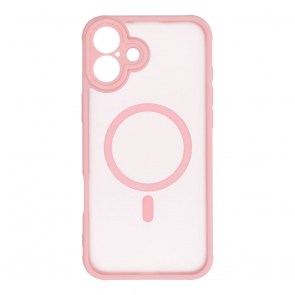 Pouzdro FULL MATTE MAG COVER kompatibilní s MagSafe pro IPHONE 16 Plus jasny różowy