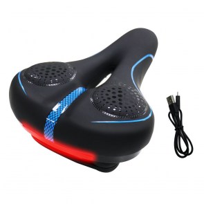 Cyklistické sedlo s vestavěným LED světlem FSBSD-232-1 černé