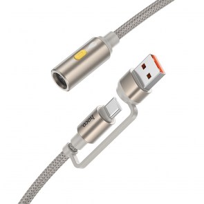 HOCO kabel USB A / Typ C do zapalovače UA38B 0,3 m zlatý