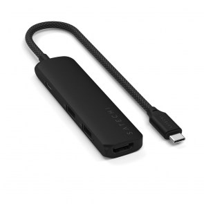 SATECHI adaptér HUB 4v1 Typ C ST-P4SK black
