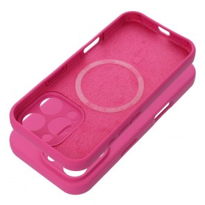 Pouzdro SILICONE 2mm pro IPHONE 16 Pro kompatibilní s MagSafe růžové