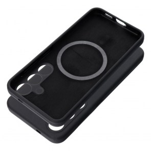 Pouzdro SILICONE 2mm pro SAMSUNG S25 Edge kompatibilní s MagSafe černé