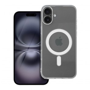 Pouzdro CLEAR 2 mm pro IPHONE 16 Plus kompatibilní s MagSafe (ochrana fotoaparátu) průhledné