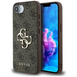 Pouzdro GUESS pro IPHONE 16e (SE 4 2025) GUHCPSE44GMGBR (4G PU Big Logo) hnědé