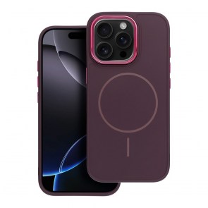 Pouzdro FRAME MAG COVER kompatibilní s MagSafe pro IPHONE 12 fialové