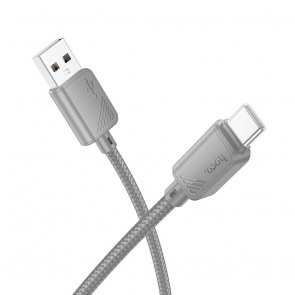 HOCO kabel USB A do Type C 3A X113 1 m šedý