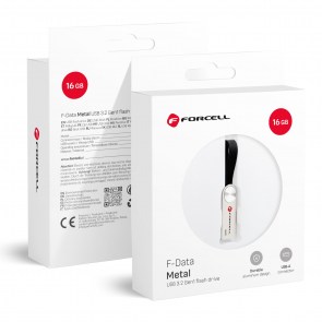  F-DATA pendrive Metal 16GB USB3.2 Gen 1 (USB A) stříbrný