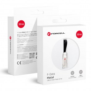  F-DATA pendrive Metal 32GB USB3.2 Gen 1 (USB A) stříbrný