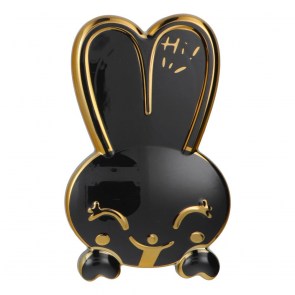 Stojan na telefon RABBIT - nalepovací - černý