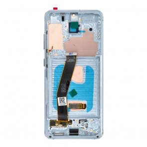 LCD displej pro SAMSUNG S20 4G Blue SOFT OLED s rámečkem