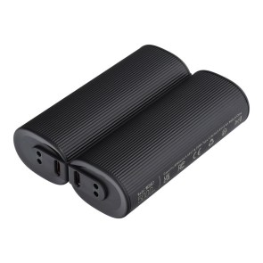 VEGER powerbanka 2 x 5000 mAh s ohřívačem rukou 2,4A 2 ks černá a stříbrná