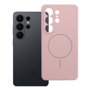 Pouzdro pro Samsung S26 ULTRA Silicone 2mm kompatibilní s MagSafe pudrově růžové