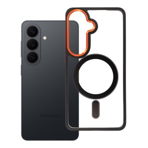 Pouzdro pro Samsung S26 Color Edge Mag Cover kompatibilní s MagSafe černé-zlaté