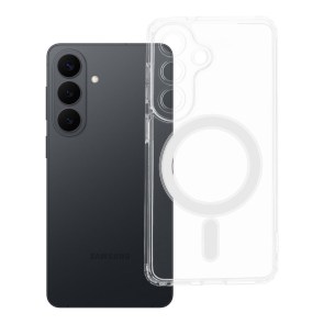 Pouzdro pro Samsung S26 Clear Mag Cover (STR / CAMERA PROTECTION) kompatibilní s MagSafe transparentní