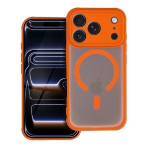 Pouzdro pro iPhone 17 AIR Full Matte Mag Cover kompatibilní s MagSafe oranžová