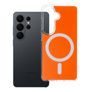 Pouzdro pro Samsung S26 Clear Fusion Mag Cover kompatibilní s MagSafe hermes orange