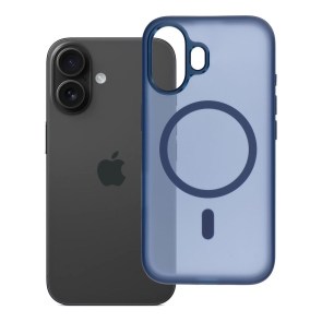 Pouzdro pro iPhone 16 Flexline Mag Cover kompatibilní s MagSafe navy blue