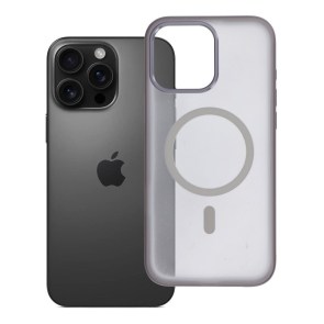 Pouzdro pro iPhone 16 PRO MAX Flexline Mag Cover kompatibilní s MagSafe šedé barvy