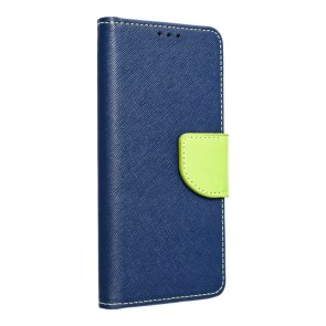 Flipové pouzdro pro Samsung A37 Fancy Book navy blue / lime
