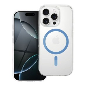 Pouzdro pro Samsung A57 Drop Glue Colorful Ring Mag Cover kompatibilní s MagSafe světle modré