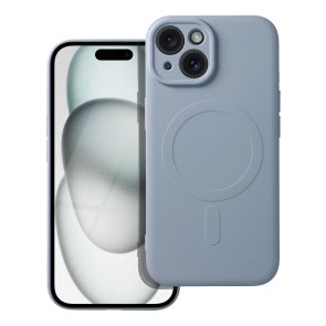 Pouzdro pro Samsung A57 Silicone Mag Cover kompatibilní s MagSafe světle modré