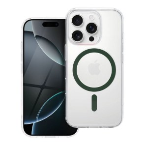 Pouzdro pro Samsung A37 Drop Glue Colorful Ring Mag Cover kompatibilní s MagSafe tmavě zelené