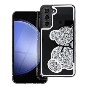 Pouzdro pro Samsung A27 5G Teddy Bear stříbrné
