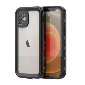 Pouzdro pro iPhone 12 Waterproof Shellbox DOT černé