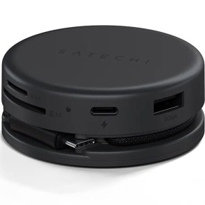 Adaptér HUB 7v1 USB C Satechi Multiport ST-POTG7C půlnoční černá