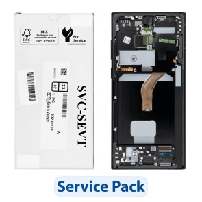 Servisní sada pro LCD displej SAMSUNG S22 Ultra S908 Graphite GH82-27488E