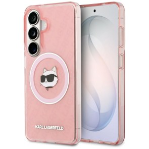 KARL LAGERFELD pouzdro pro SAMSUNG S26 Plus KLHMS26MHMKBCHOP (Magnetic IML Repeated Logo and Choupette) růžové