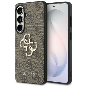 Pouzdro GUESS pro SAMSUNG S26 Plus GUHCS26M4GMGBR (4G Big Metal Logo) hnědé