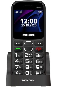 Telefon MAXCOM pro seniory MM443 černý