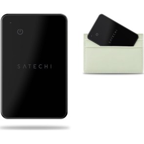 Lokátor kompatibilní s kartou Apple Find My Satechi ve tvaru peněženky ST-LFAWCK černý