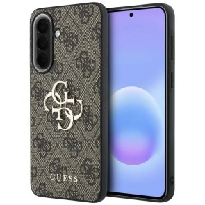 Pouzdro GUESS pro SAMSUNG Galaxy A37 GUHCSA374GMGBR (4G Big Metal Logo) hnědé