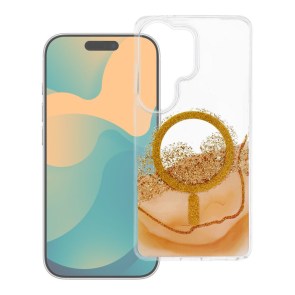 Pouzdro pro Samsung S24 / S25 Golden kompatibilní s MagSafe gold