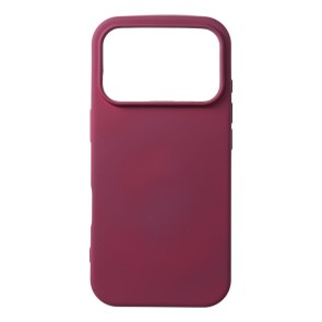 Pouzdro pro iPhone 18 Pro / 17 Pro, silikonové, tmavě třešňové