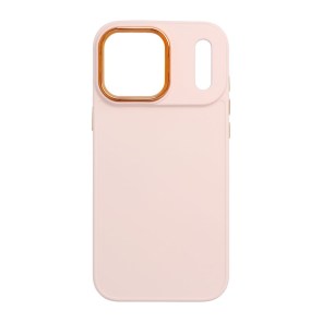 Pouzdro pro iPhone 18 Pro Max / 17 Pro Max, rámeček v barvě pudrově růžové