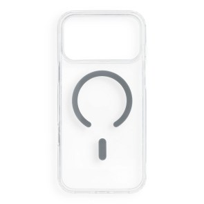 Pouzdro pro iPhone 18 Pro Max / 17 Pro Max Drop Glue Colorful Ring Mag Cover kompatibilní s MagSafe, šedé