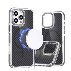 Pouzdro pro iPhone 18 Pro Max / 17 Pro Max Fiber kompatibilní s MagSafe, šedé