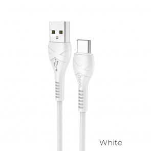 HOCO kabel USB kabel Cool power nabíjecí datový kabel pro typ C 1 metr bílý