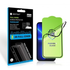 Nejvhodnější flexibilní hybridní sklo 5D pro Apple iPhone 12 Pro Max 6,7" černé
