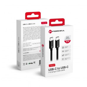  kabel Typ C až Typ C QC4.0 3A/20V PD60W C338 3m black