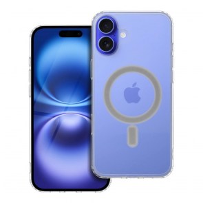 Pouzdro CLEAR MAG COVER (MID) kompatibilní s MagSafe pro IPHONE 16 Plus transparentní