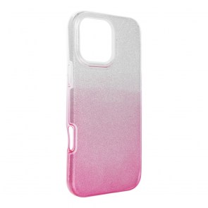 Pouzdro SHINING pro IPHONE 16 Pro Max transparentní růžové