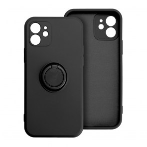 Pouzdro SILICONE RING pro IPHONE 16 Pro Max černé