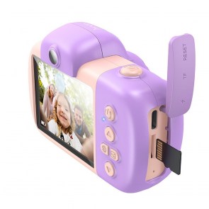 Dětský digitální fotoaparát HOCO DV201 růžový